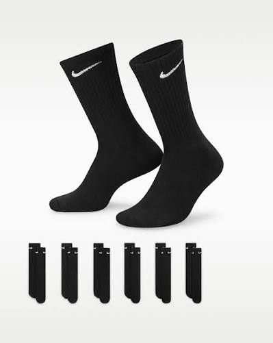COMBED COTTON CREW SOCKS (3-PACK)