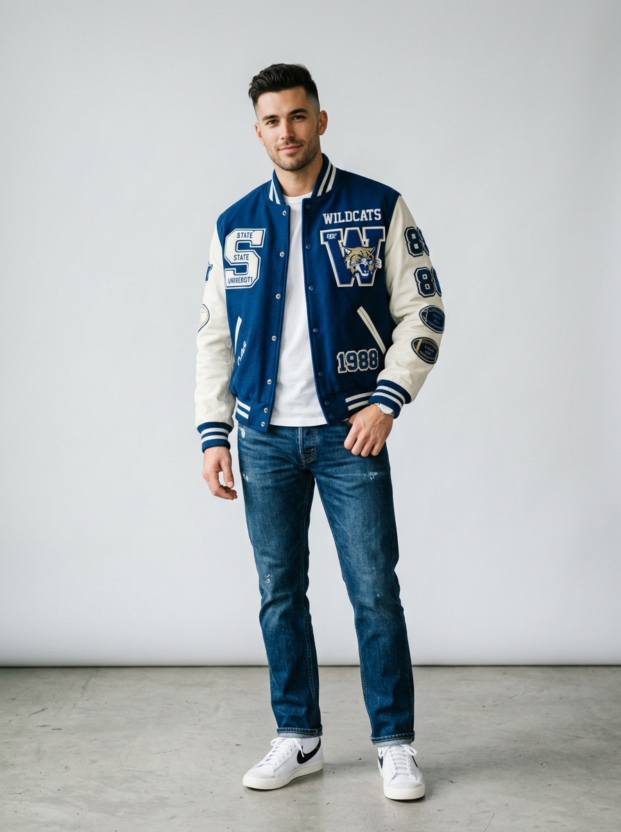 Sleeveless Padded Wool Jacket