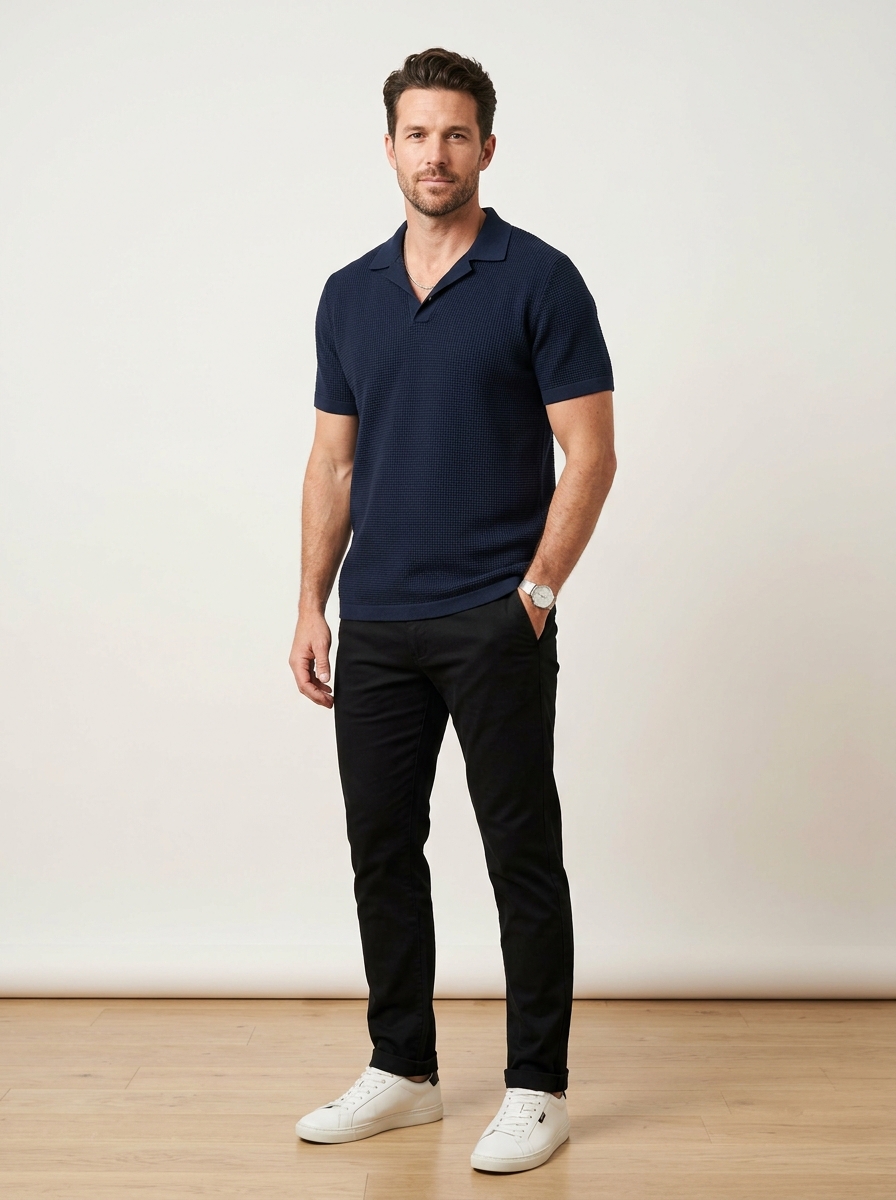 Textured Polo Shirt