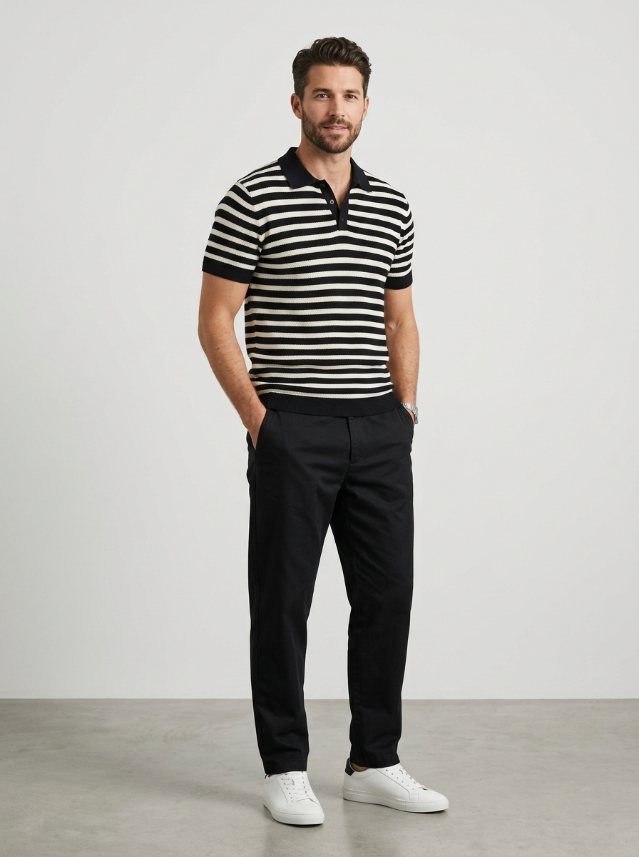 Striped Polo Shirt